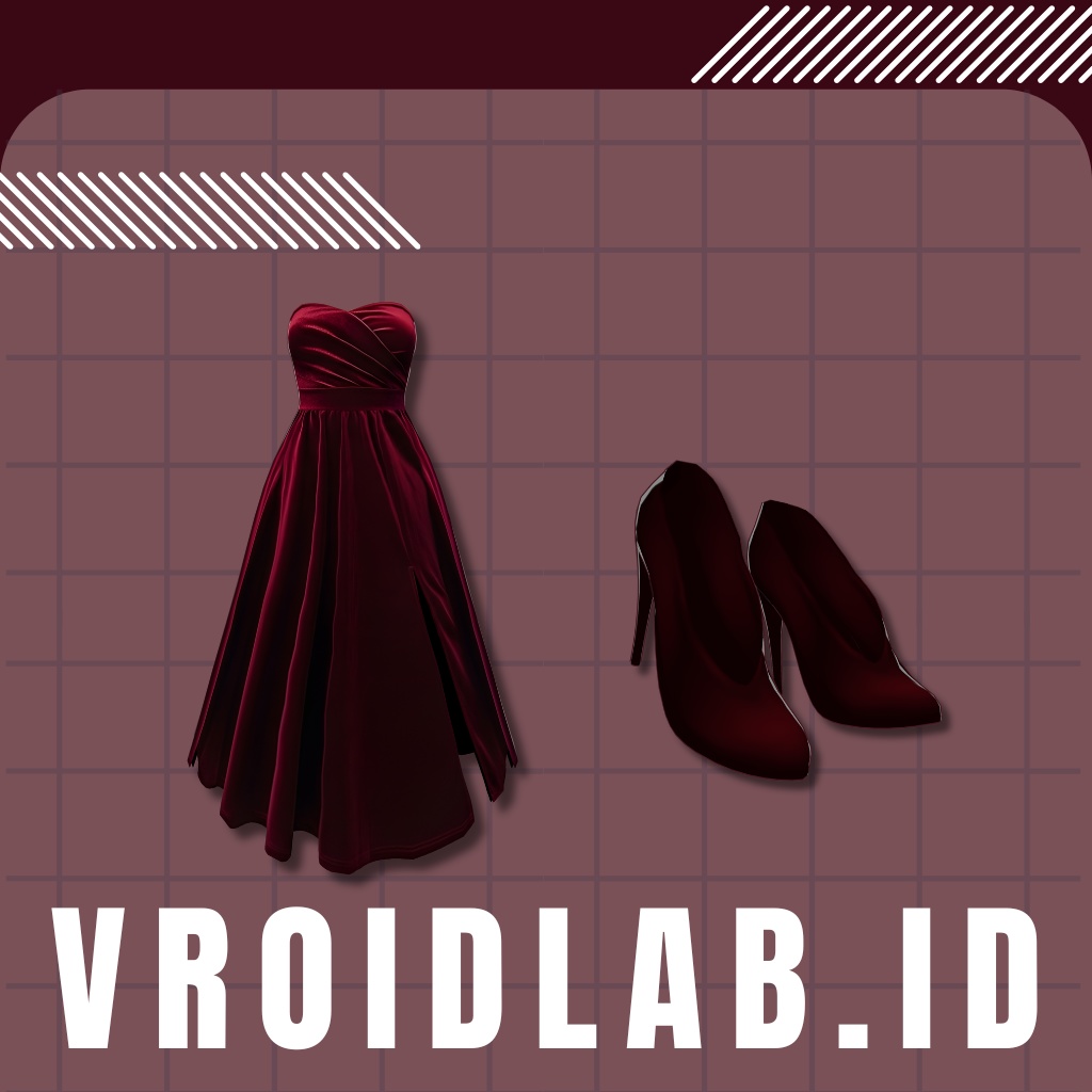 Cherry Veil チェリー・ヴェール | VRoid Studio Outfit | Anime Style | Virtual Fashion