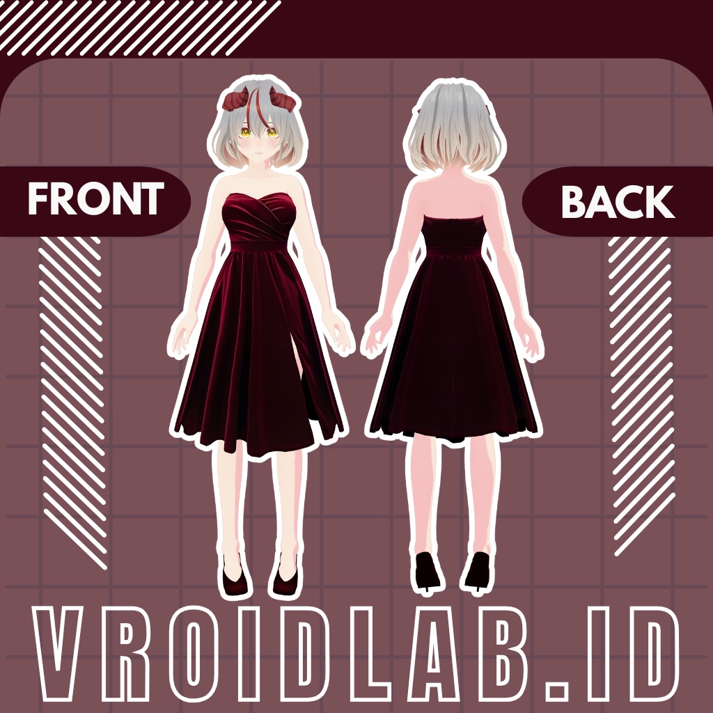 Cherry Veil チェリー・ヴェール | VRoid Studio Outfit | Anime Style | Virtual Fashion