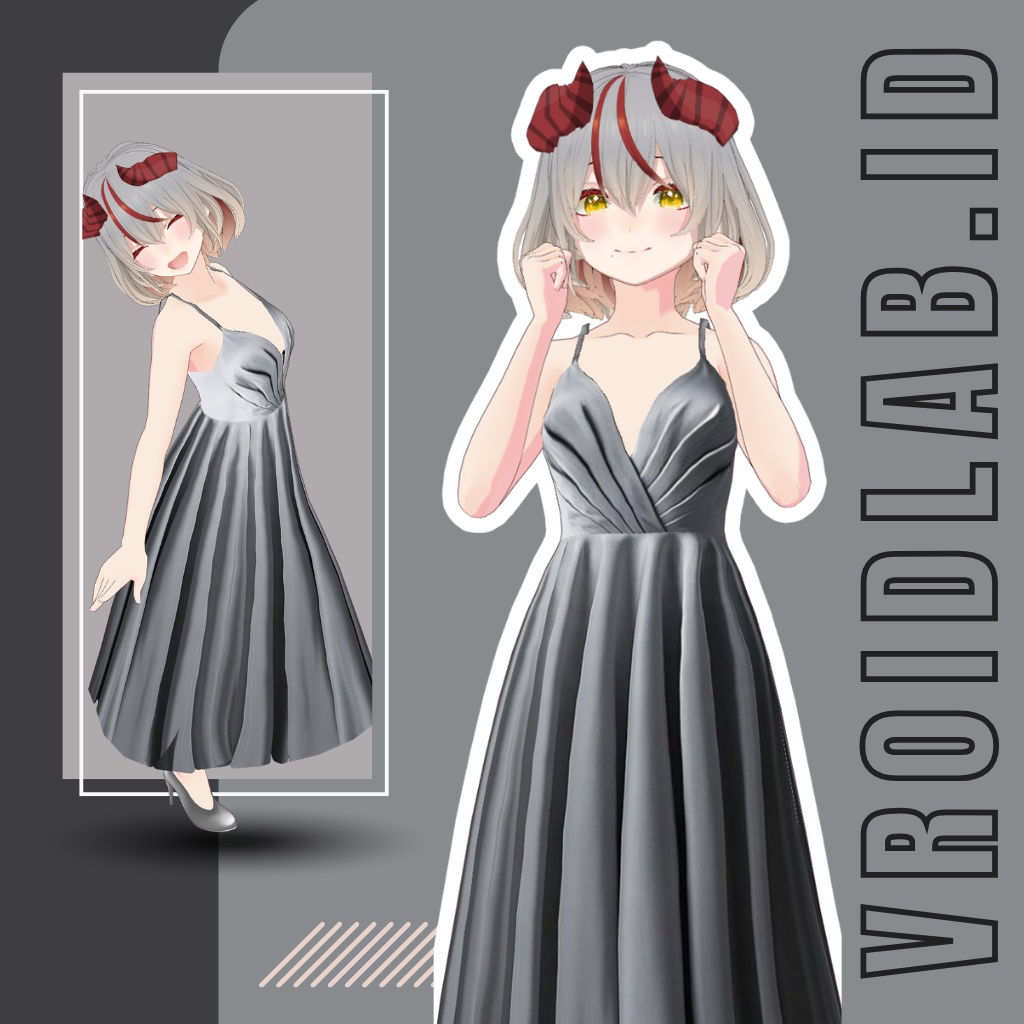 Ash Muse アッシュ・ミューズ | VRoid Studio Outfit | Anime Style | Virtual Fashion