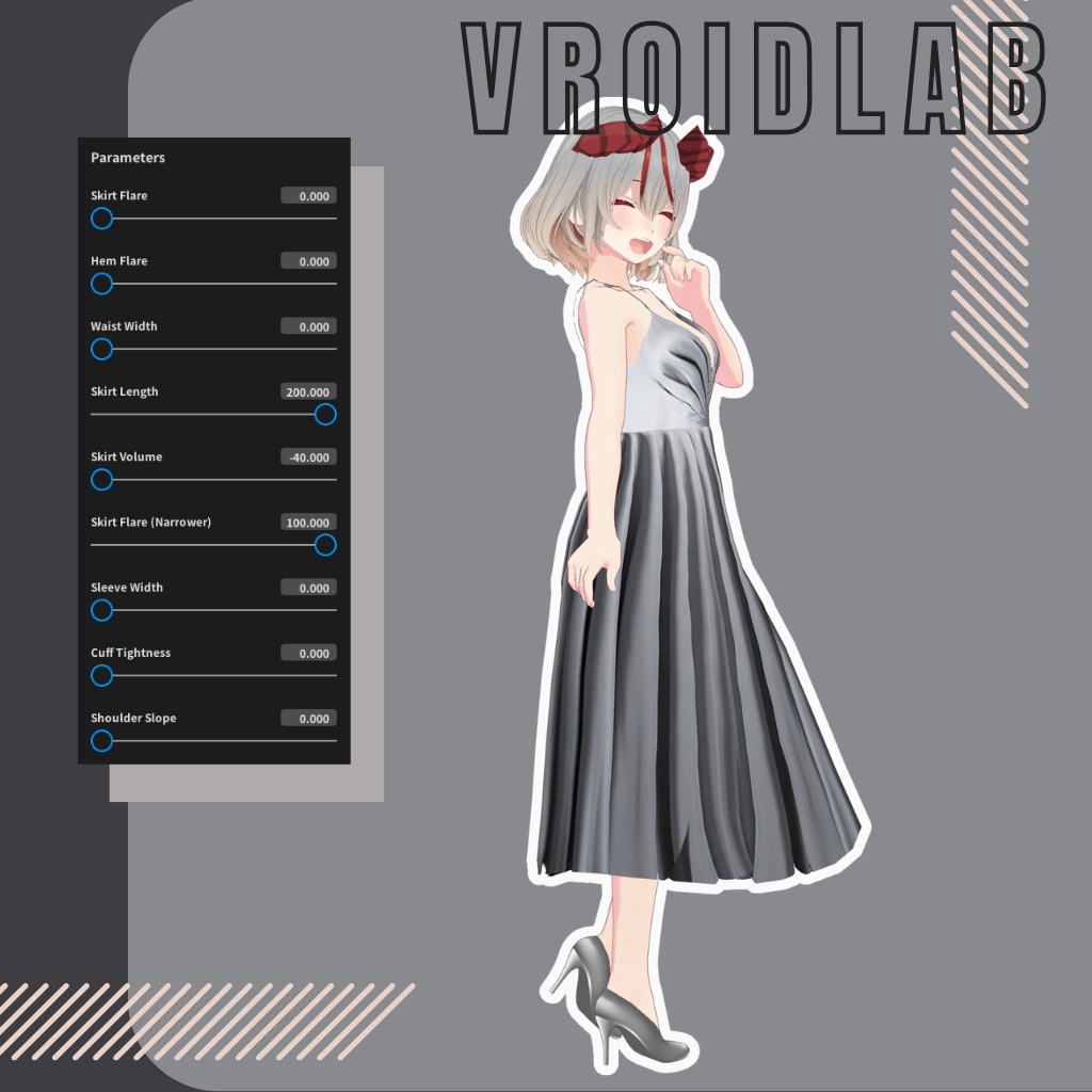 Ash Muse アッシュ・ミューズ | VRoid Studio Outfit | Anime Style | Virtual Fashion