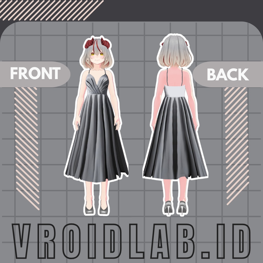 Ash Muse アッシュ・ミューズ | VRoid Studio Outfit | Anime Style | Virtual Fashion