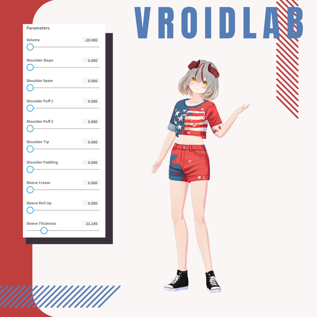 かじゅある てぃー しゃつ | Casual T- Shirt | VRoid Studio Outfit | Anime Style | Virtual Fashion