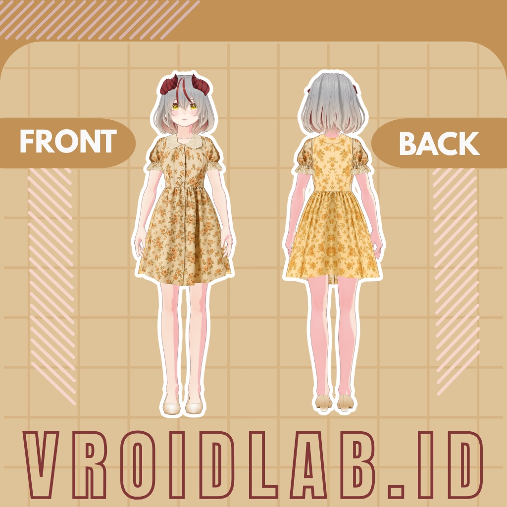Amelia Floral アメリア・フローラル | VRoid Studio Outfit | Anime Style | Virtual Fashion