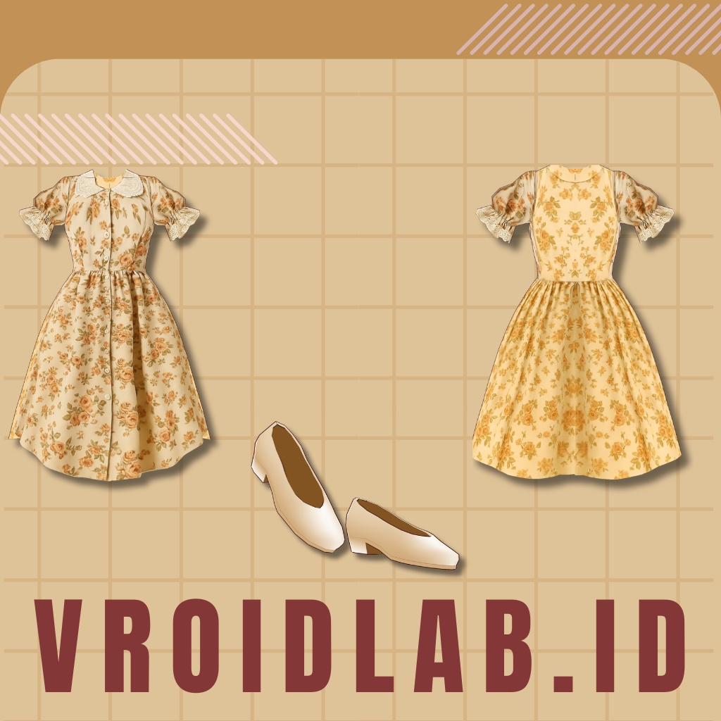 Amelia Floral アメリア・フローラル | VRoid Studio Outfit | Anime Style | Virtual Fashion