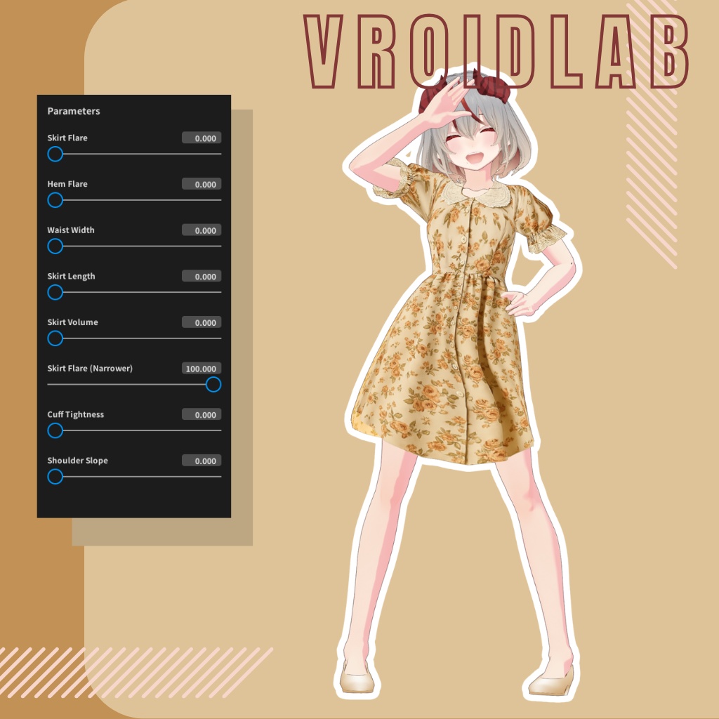 Amelia Floral アメリア・フローラル | VRoid Studio Outfit | Anime Style | Virtual Fashion