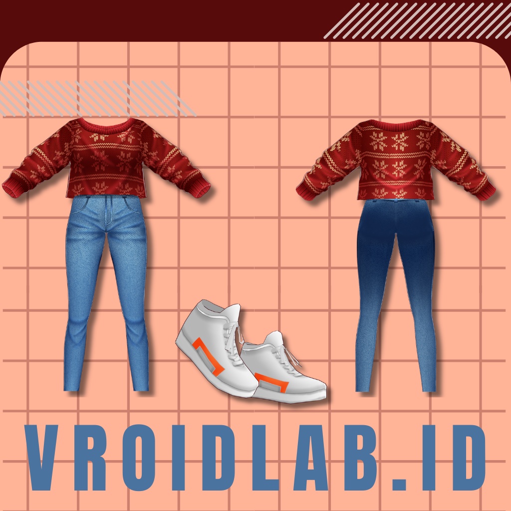 Merry Cozy メリーコージー | VRoid Studio Outfit | Anime Style | Virtual Fashion