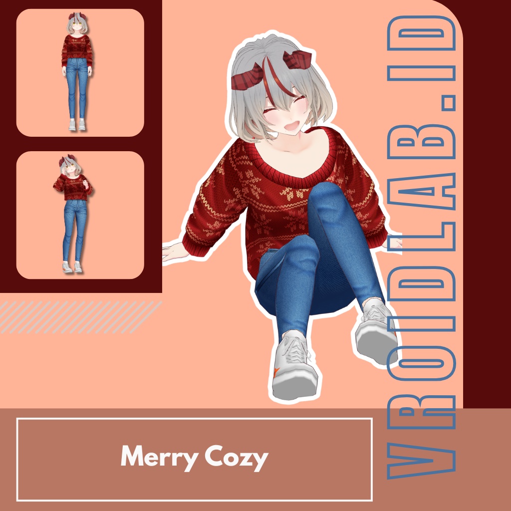Merry Cozy メリーコージー | VRoid Studio Outfit | Anime Style | Virtual Fashion