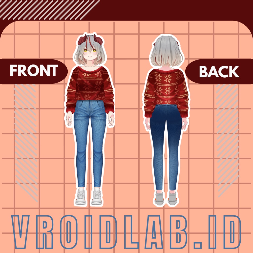Merry Cozy メリーコージー | VRoid Studio Outfit | Anime Style | Virtual Fashion