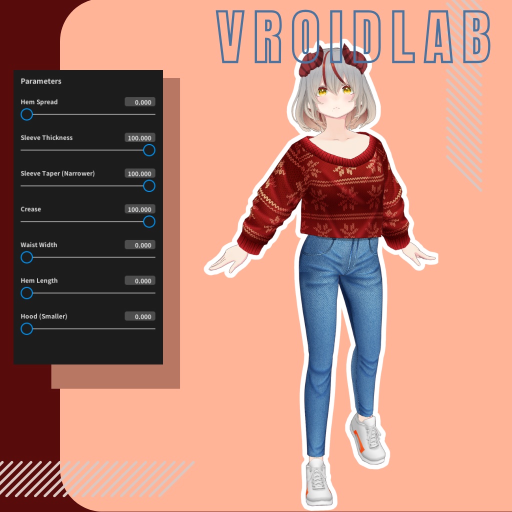 Merry Cozy メリーコージー | VRoid Studio Outfit | Anime Style | Virtual Fashion