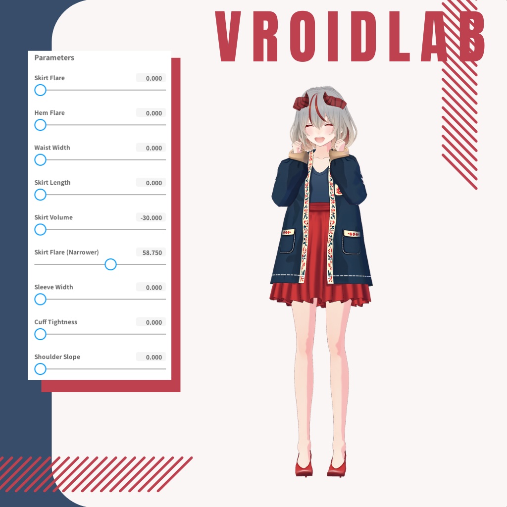 かにあ あうたー | Kania Outer | VRoid Studio Outfit | Anime Style | Virtual Fashion