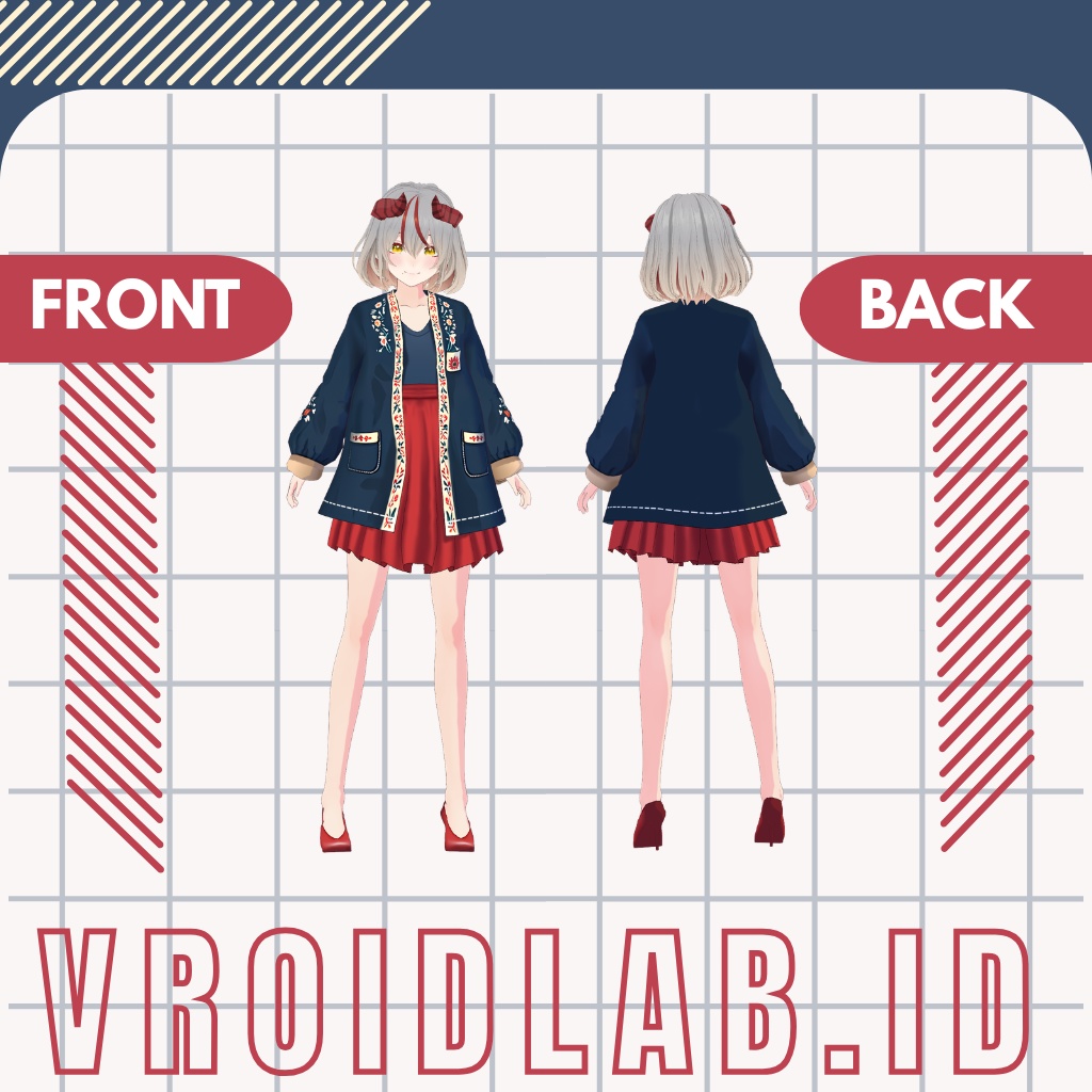 かにあ あうたー | Kania Outer | VRoid Studio Outfit | Anime Style | Virtual Fashion