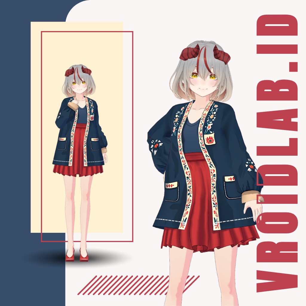  かにあ あうたー | Kania Outer | VRoid Studio Outfit | Anime Style | Virtual Fashion