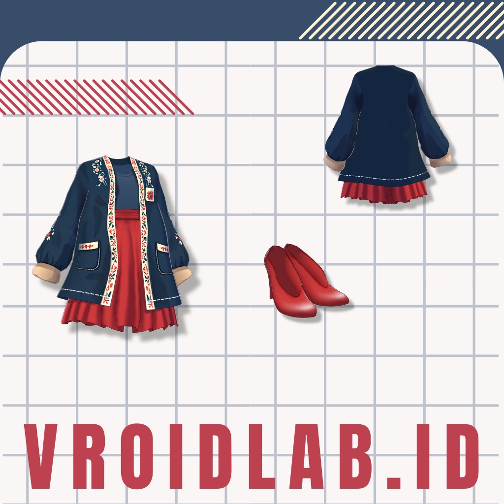 かにあ あうたー | Kania Outer | VRoid Studio Outfit | Anime Style | Virtual Fashion