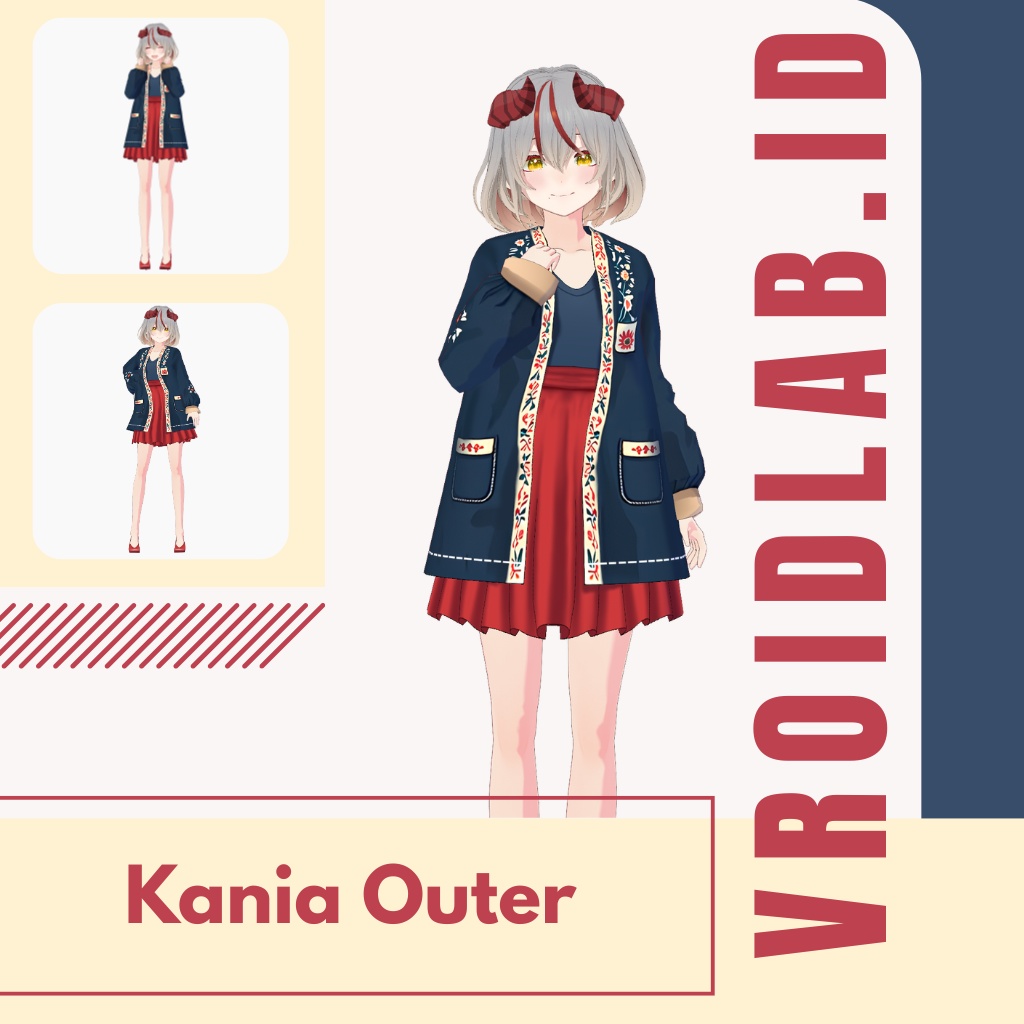 かにあ あうたー | Kania Outer | VRoid Studio Outfit | Anime Style | Virtual Fashion