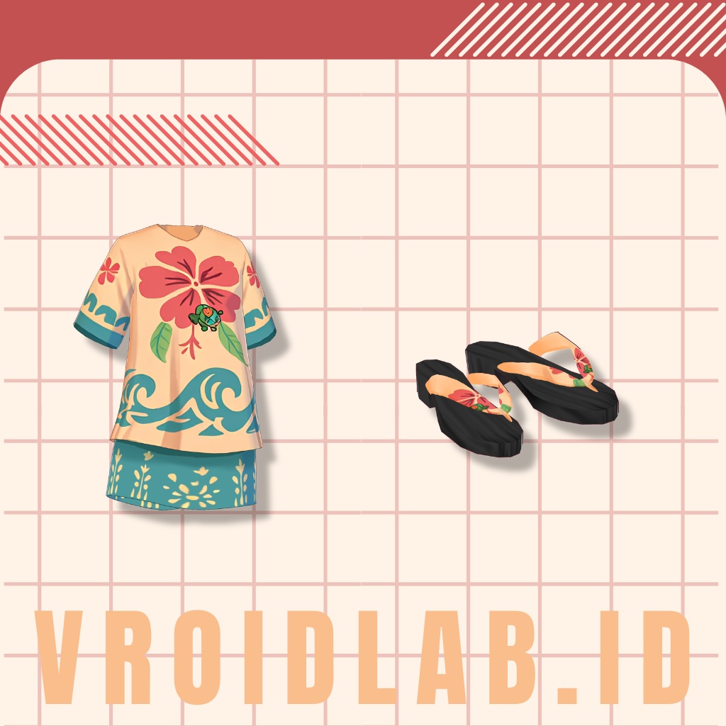 しんぷる くろす | Simple Cloth | VRoid Studio Outfit | Anime Style | Virtual Fashion