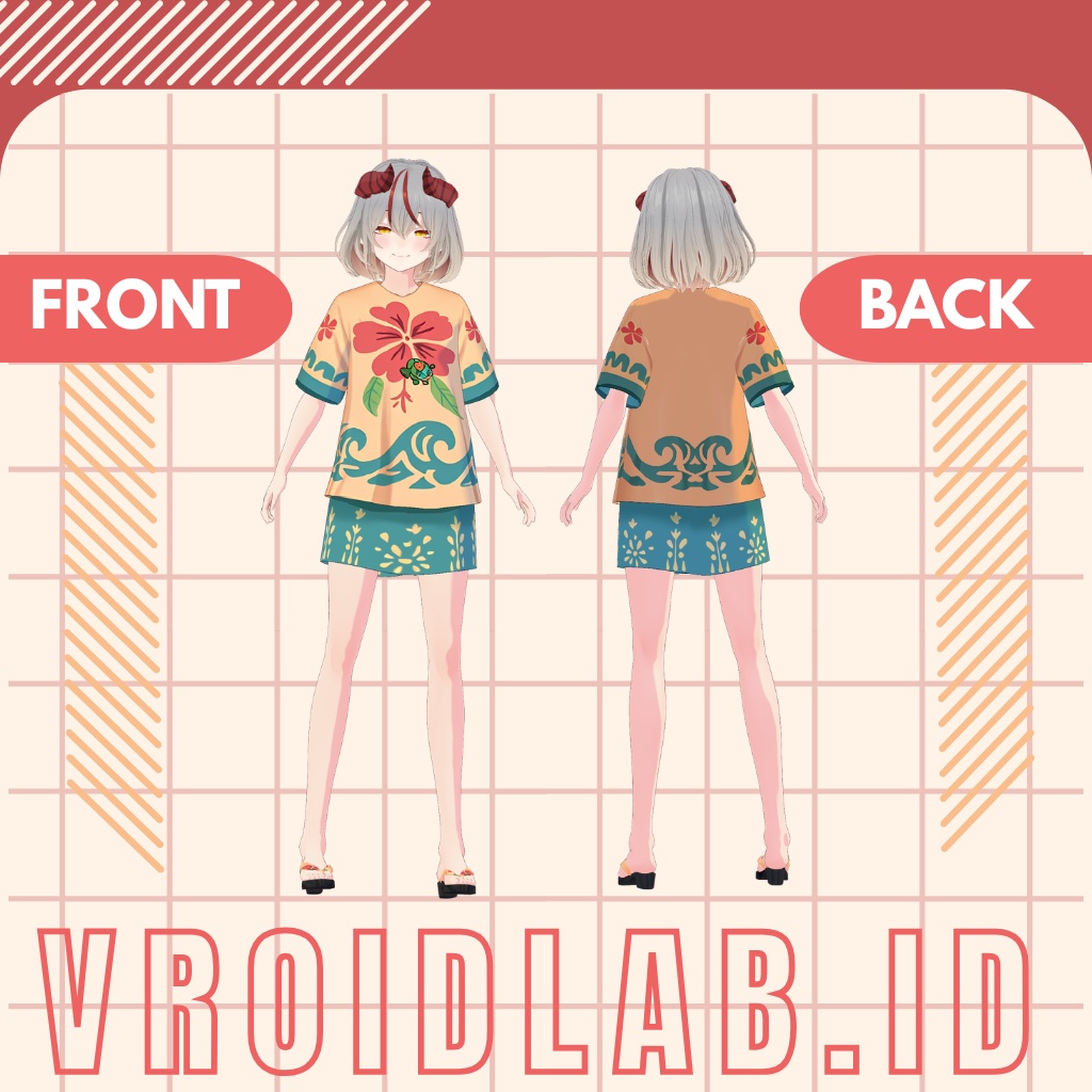 しんぷる くろす | Simple Cloth | VRoid Studio Outfit | Anime Style | Virtual Fashion