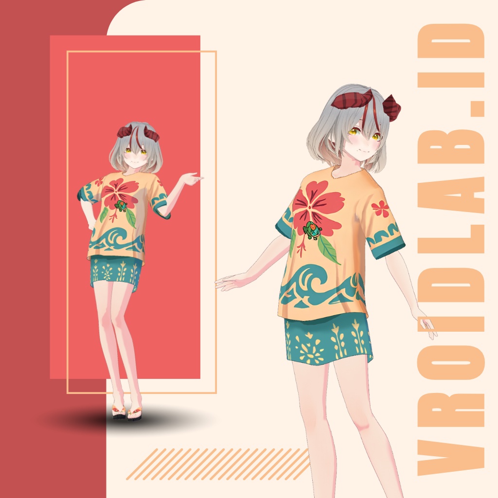 しんぷる くろす | Simple Cloth | VRoid Studio Outfit | Anime Style | Virtual Fashion