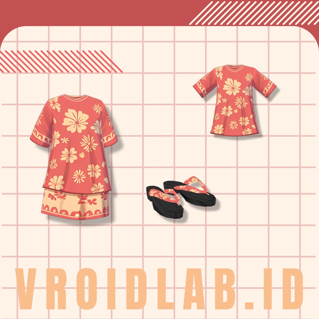 しんぷる てぃー しゃつ | Simple T- Shirt | VRoid Studio Outfit | Anime Style | Virtual Fashion