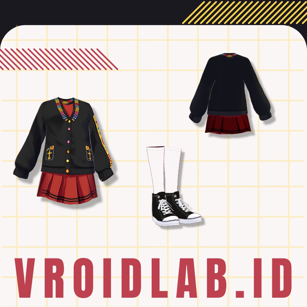 すうぇーたー あにゃ | Sweater Anya | VRoid Studio Outfit | Anime Style | Virtual Fashion