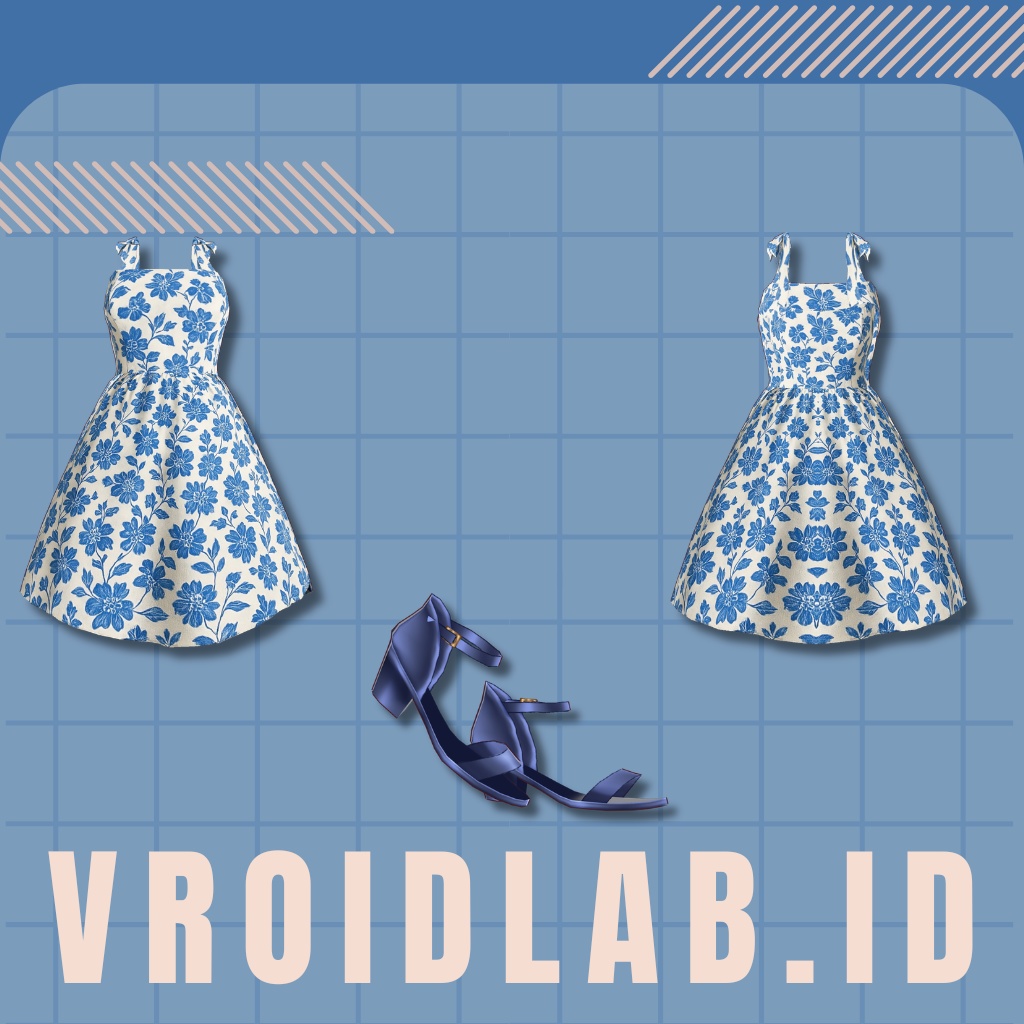 ワスレナグサ Forget-me-not | VRoid Studio Outfit | Anime Style | Virtual Fashion