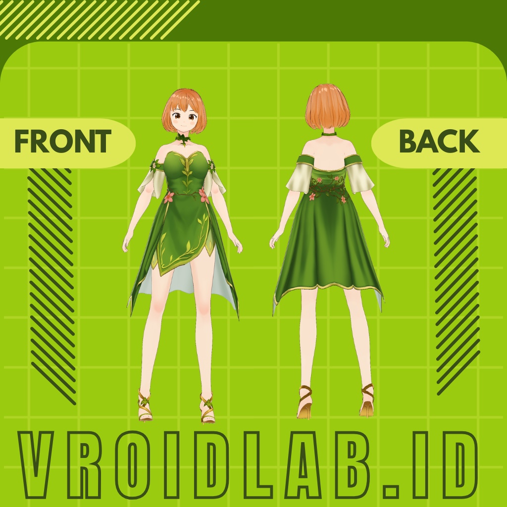 ぶるーむ ふぉれすと | Bloom Forest | VRoid Studio Outfit | Anime Style | Virtual Fashion