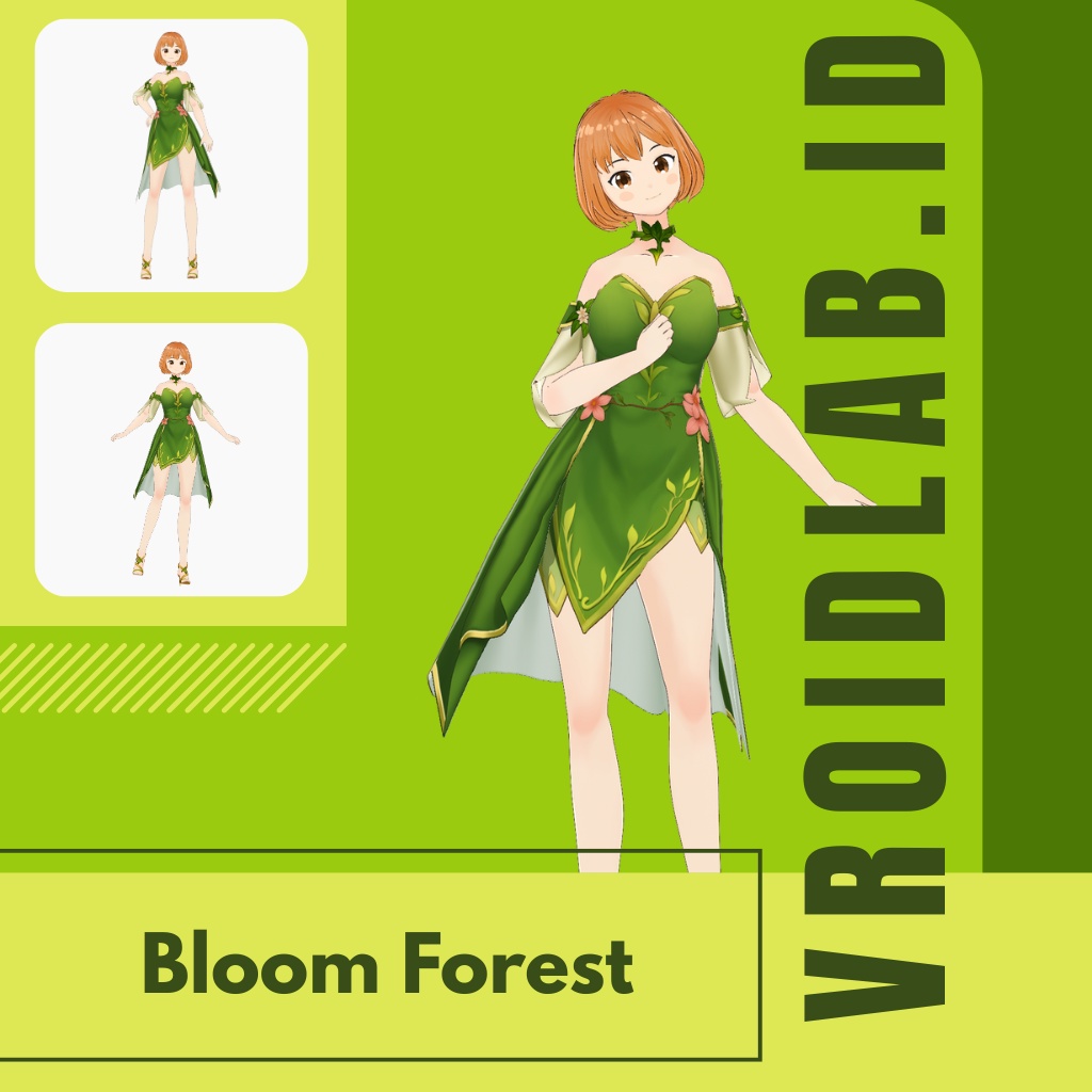 ぶるーむ ふぉれすと | Bloom Forest | VRoid Studio Outfit | Anime Style | Virtual Fashion