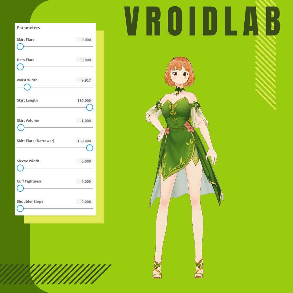ぶるーむ ふぉれすと | Bloom Forest | VRoid Studio Outfit | Anime Style | Virtual Fashion