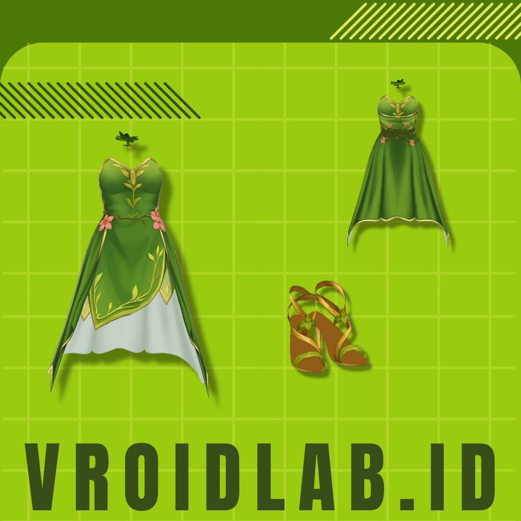 ぶるーむ ふぉれすと | Bloom Forest | VRoid Studio Outfit | Anime Style | Virtual Fashion