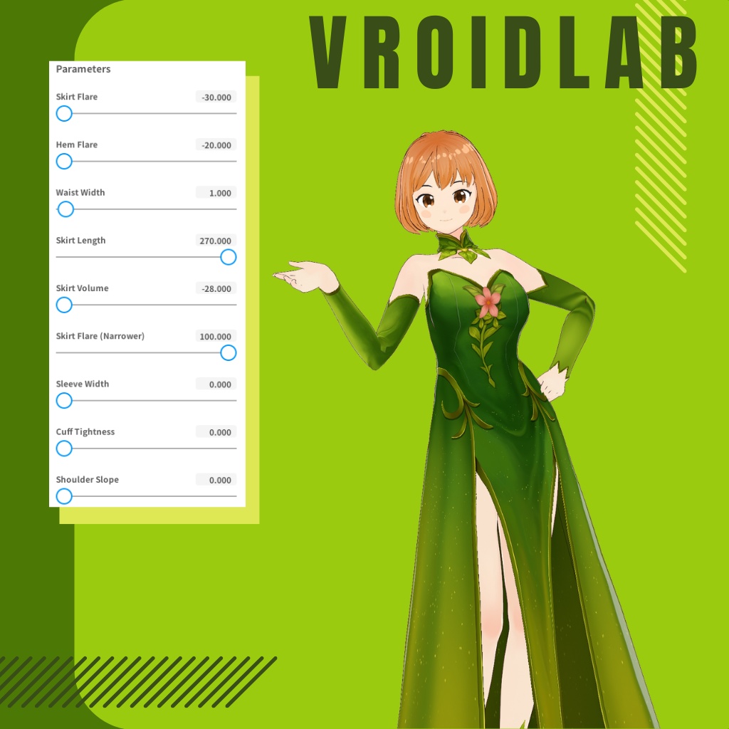 がーでん でゅー | Garden Dew | VRoid Studio Outfit | Anime Style | Virtual Fashion