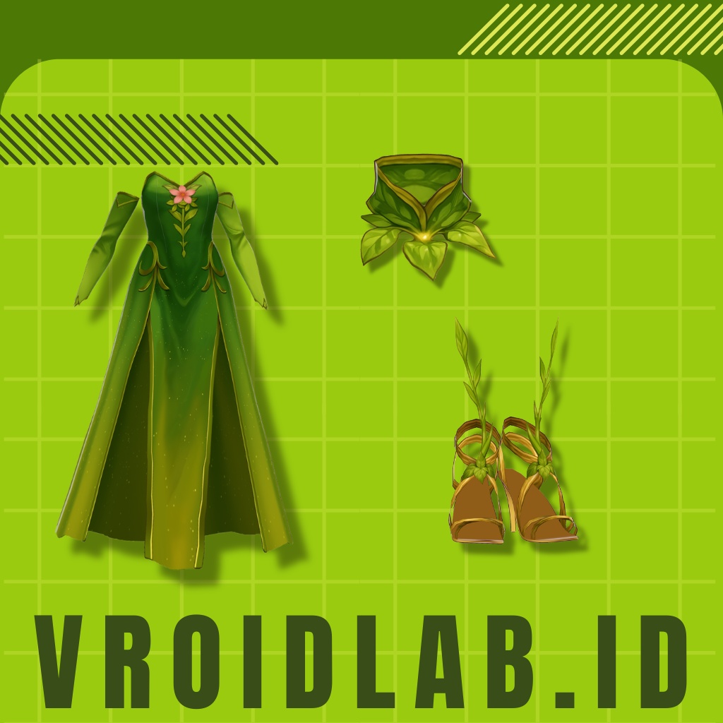 がーでん でゅー | Garden Dew | VRoid Studio Outfit | Anime Style | Virtual Fashion