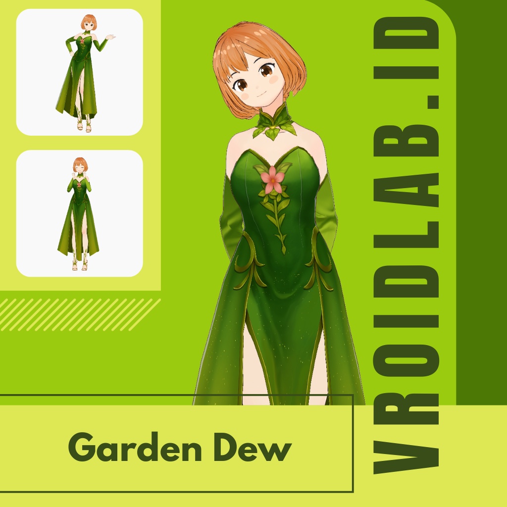 がーでん でゅー | Garden Dew | VRoid Studio Outfit | Anime Style | Virtual Fashion