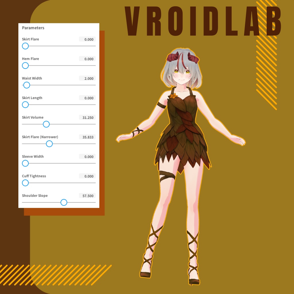 おーたむ りーぶ | Autumn leave | VRoid Studio Outfit | Anime Style | Virtual Fashion