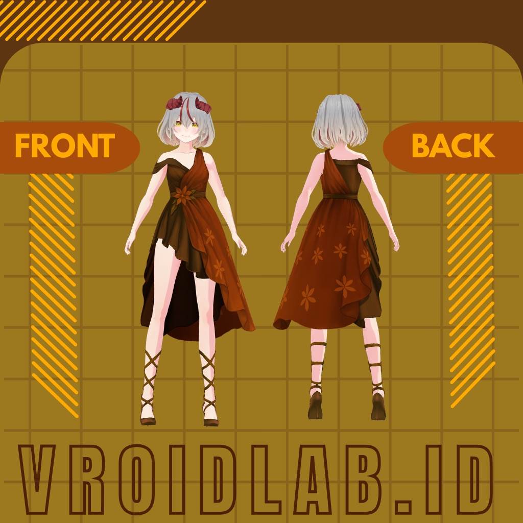 おーたむ そなた | Autumn Sonata | VRoid Studio Outfit | Anime Style | Virtual Fashion