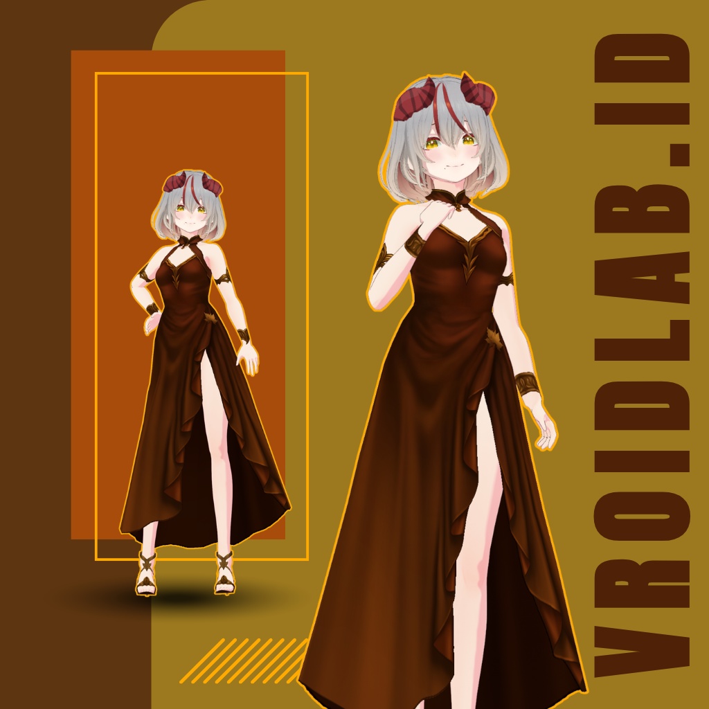 ふぉーりんぐ りーぶす にっと | Falling Leaves Knit | VRoid Studio Outfit | Anime Style | Virtual Fashion