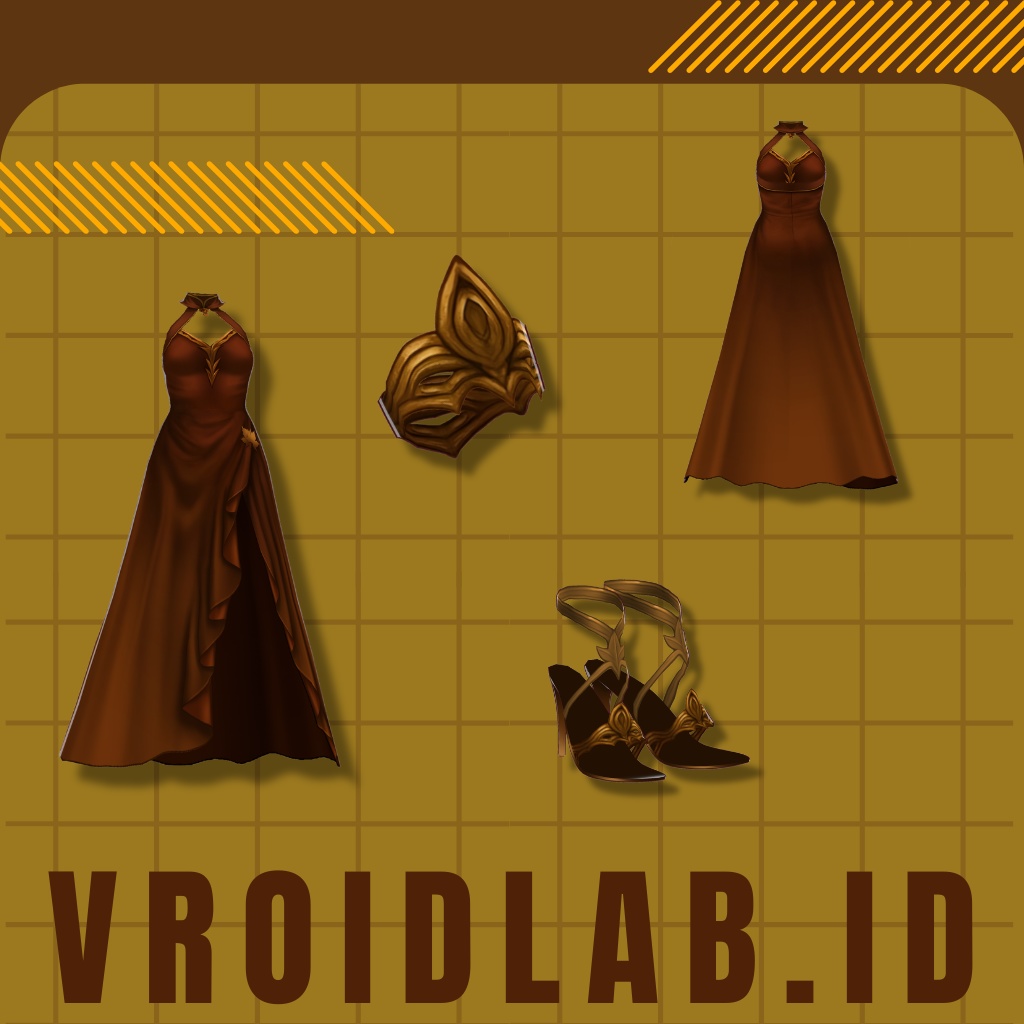 ふぉーりんぐ りーぶす にっと | Falling Leaves Knit | VRoid Studio Outfit | Anime Style | Virtual Fashion