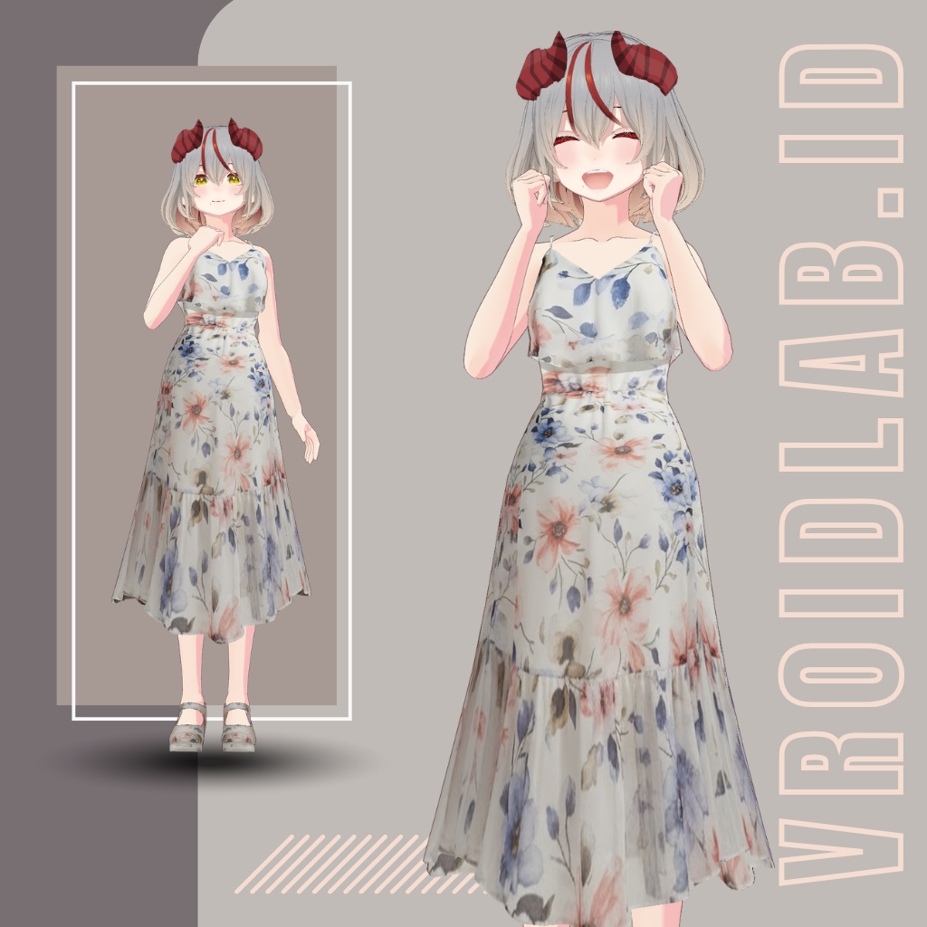  フルール・レジェール・エテ Fleur Légère Été | VRoid Studio Outfit | Anime Style | Virtual Fashion