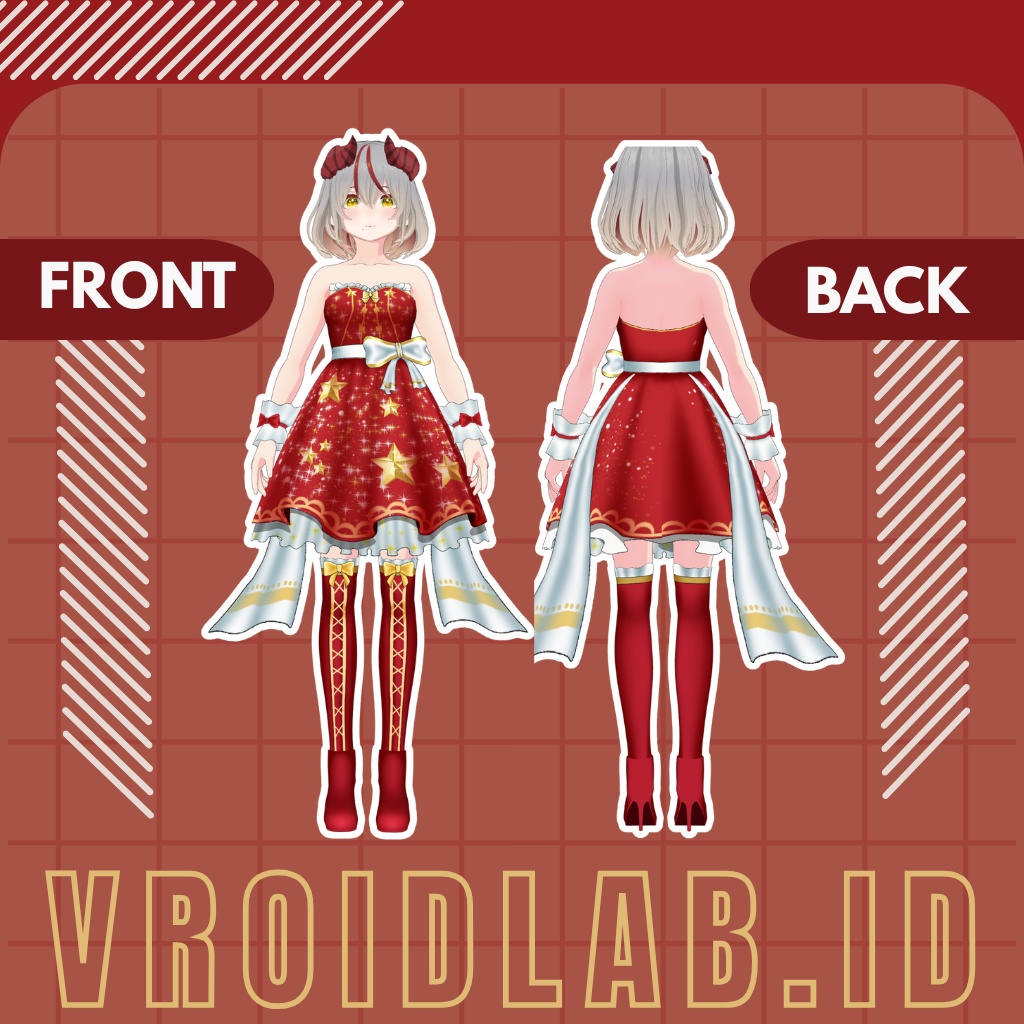 Starlight Noel スターライト・ノエル | VRoid Studio Outfit | Anime Style | Virtual Fashion