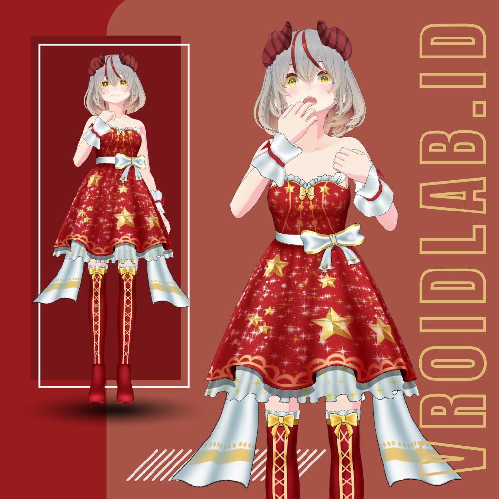 Starlight Noel スターライト・ノエル  | VRoid Studio Outfit | Anime Style | Virtual Fashion