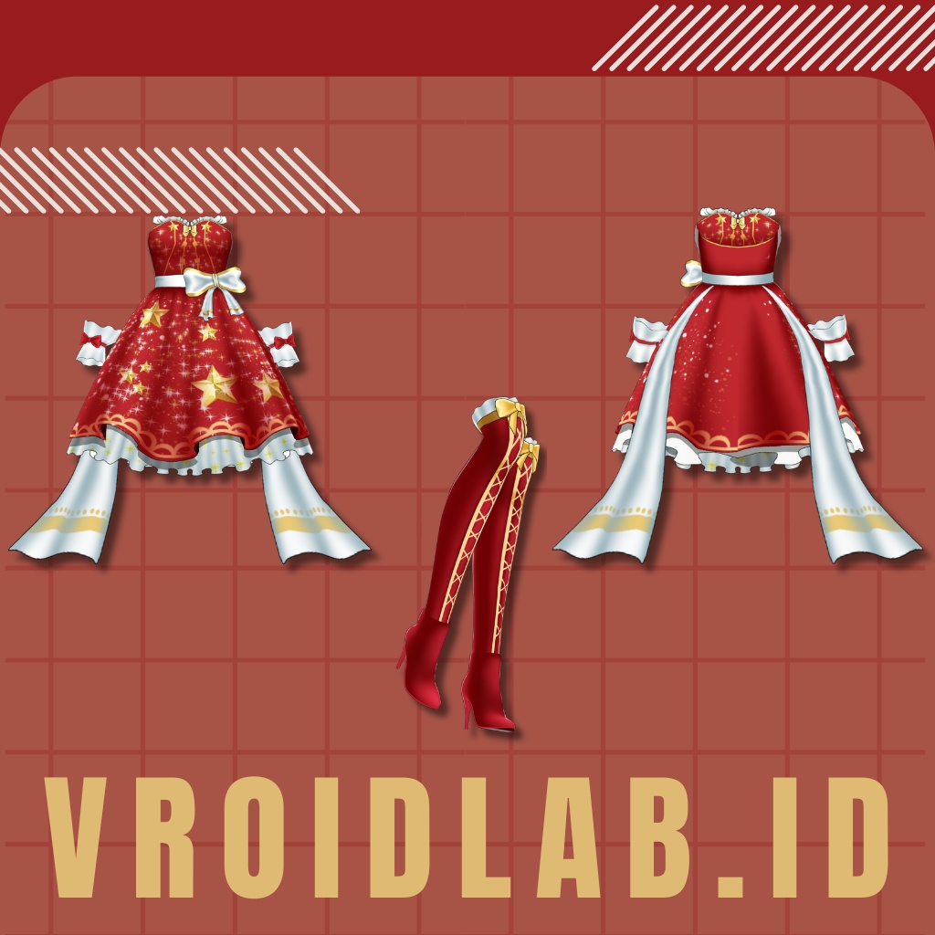 Starlight Noel スターライト・ノエル | VRoid Studio Outfit | Anime Style | Virtual Fashion