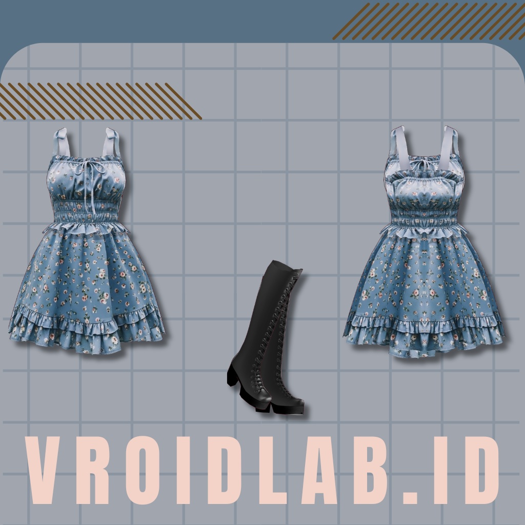 Hana Wanpīsu花わんぴーす | VRoid Studio Outfit | Anime Style | Virtual Fashion