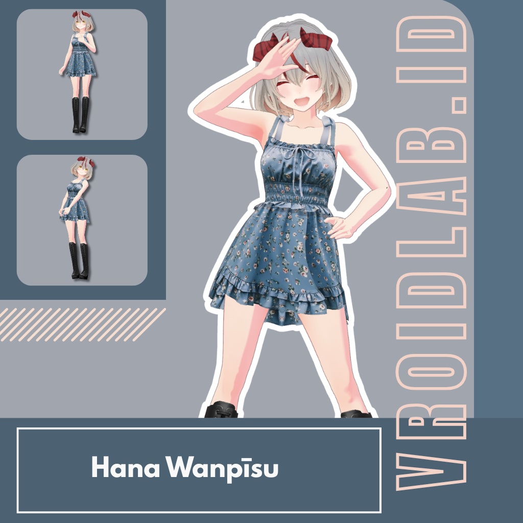 Hana Wanpīsu花わんぴーす | VRoid Studio Outfit | Anime Style | Virtual Fashion
