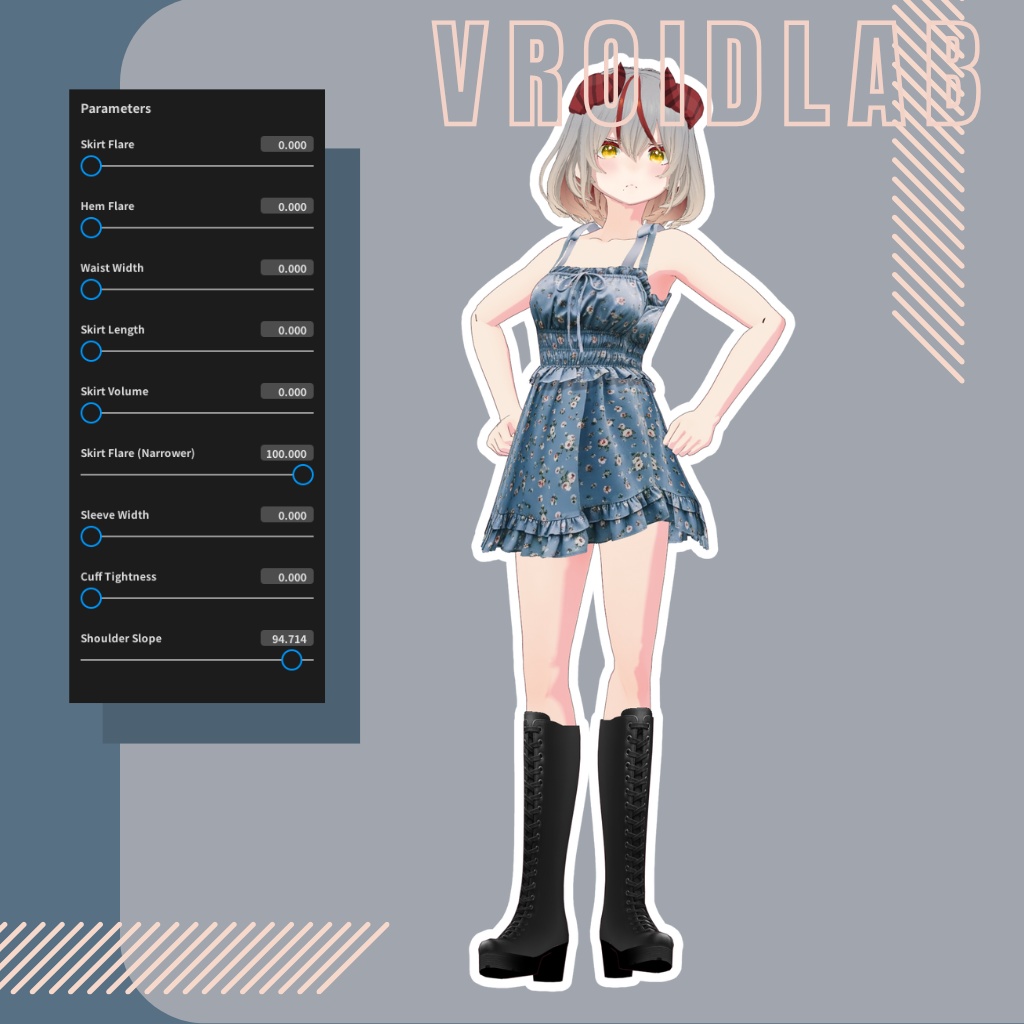 Hana Wanpīsu花わんぴーす | VRoid Studio Outfit | Anime Style | Virtual Fashion