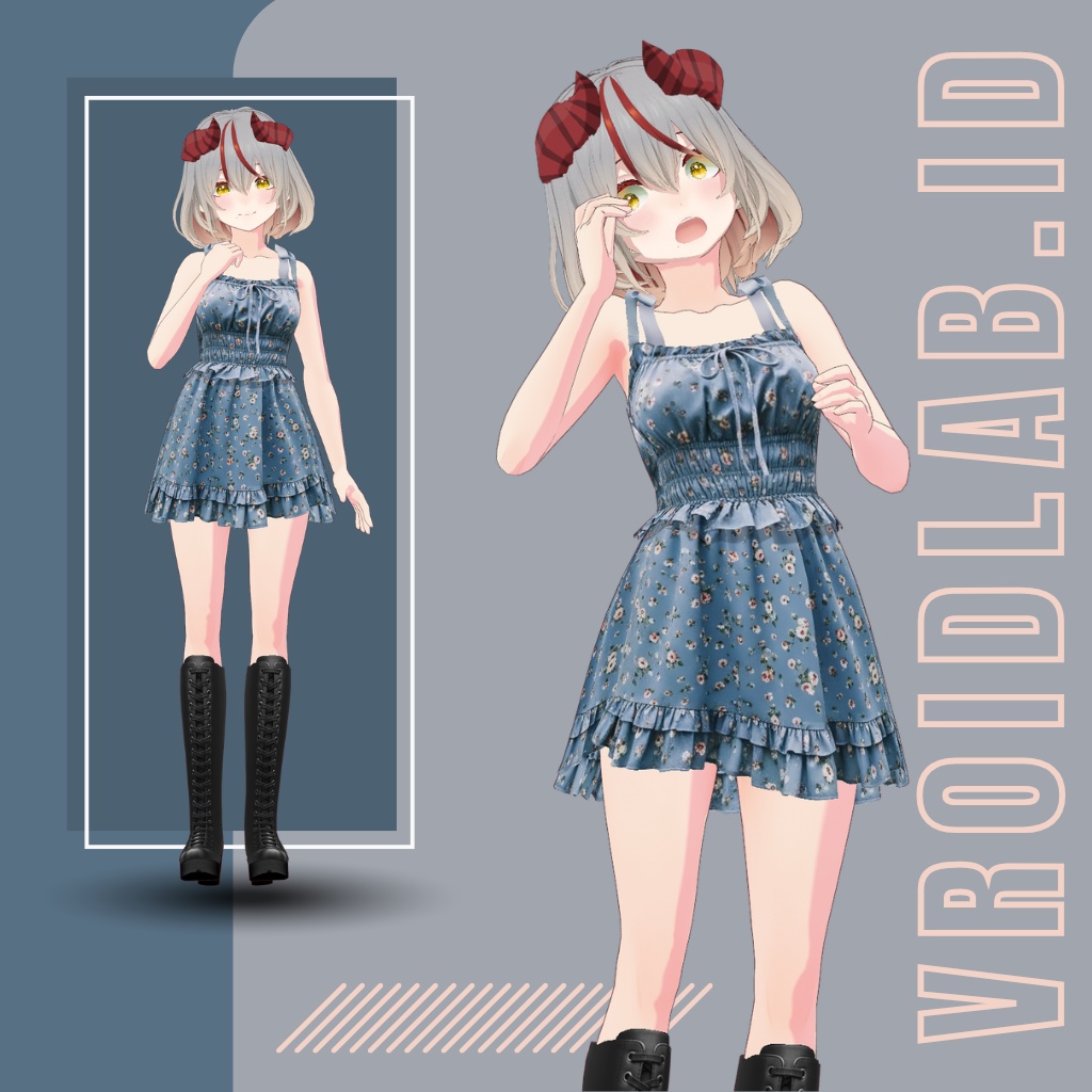 Hana Wanpīsu花わんぴーす  | VRoid Studio Outfit | Anime Style | Virtual Fashion