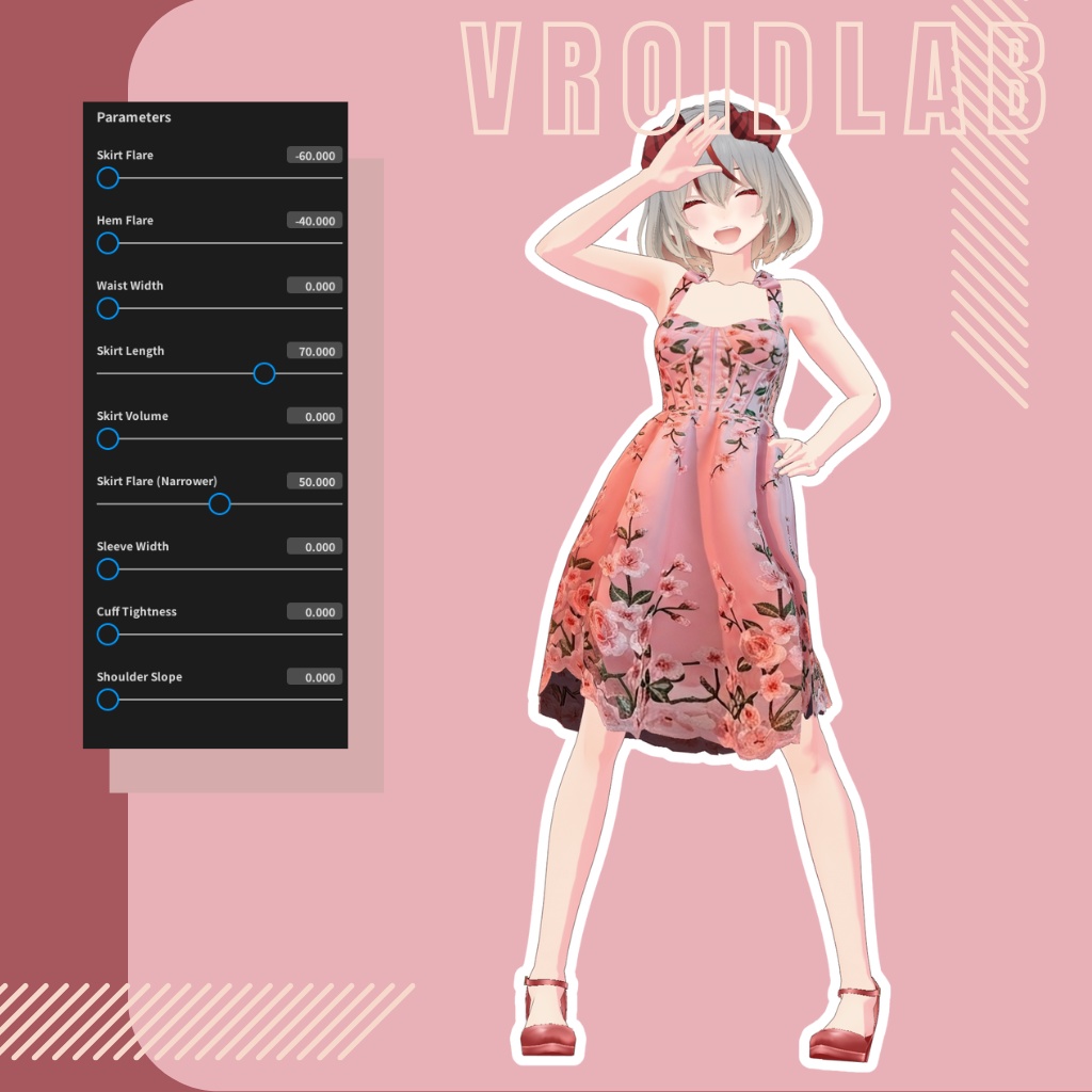 Blossom Charm ブロッサムチャーム| VRoid Studio Outfit | Anime Style | Virtual Fashion