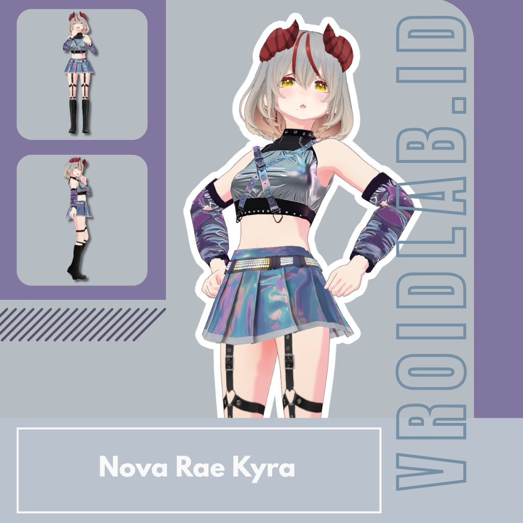 Nova Rae Kyraノヴァ・レイ・カイラ | Dress Guena | VRoid Studio Outfit | Anime ...
