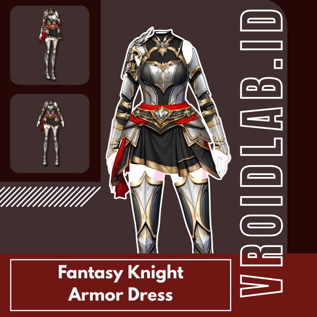 Fantasy Knight Armor ファンタジーナイト | VRoid Studio Outfit | Anime Style | Virtual Fashion