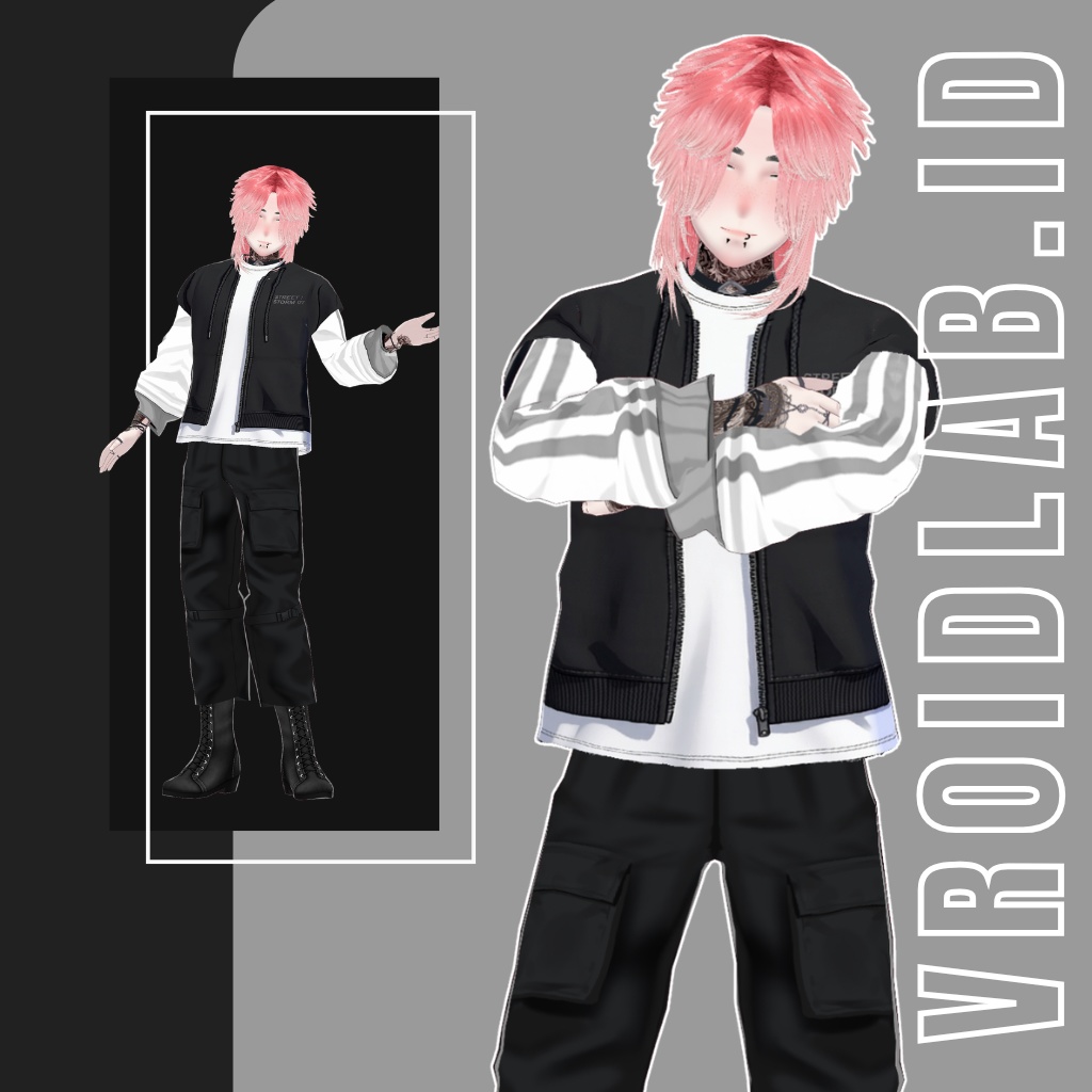 オーバーサイズストリートジャケットセット