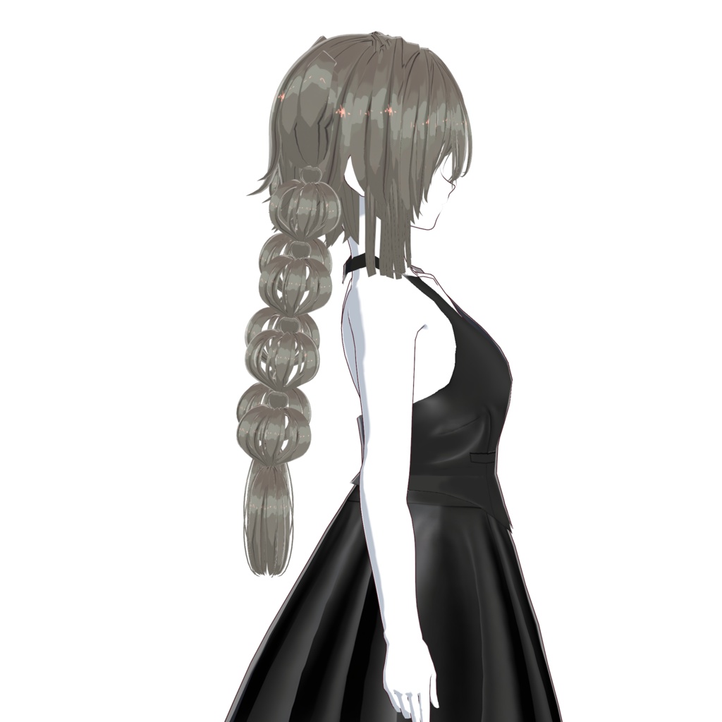 Bubble Twin Braid Hair