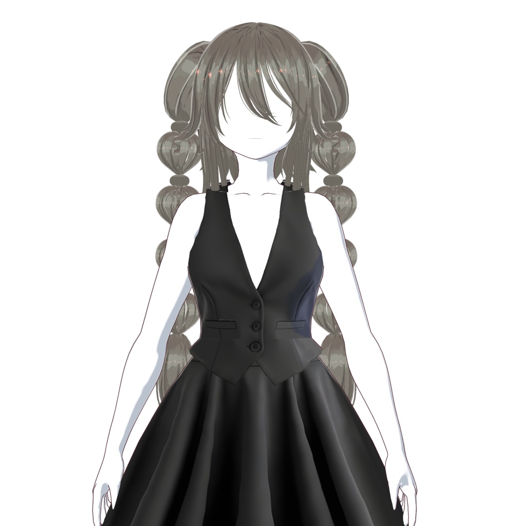 Bubble Twin Braid Hair