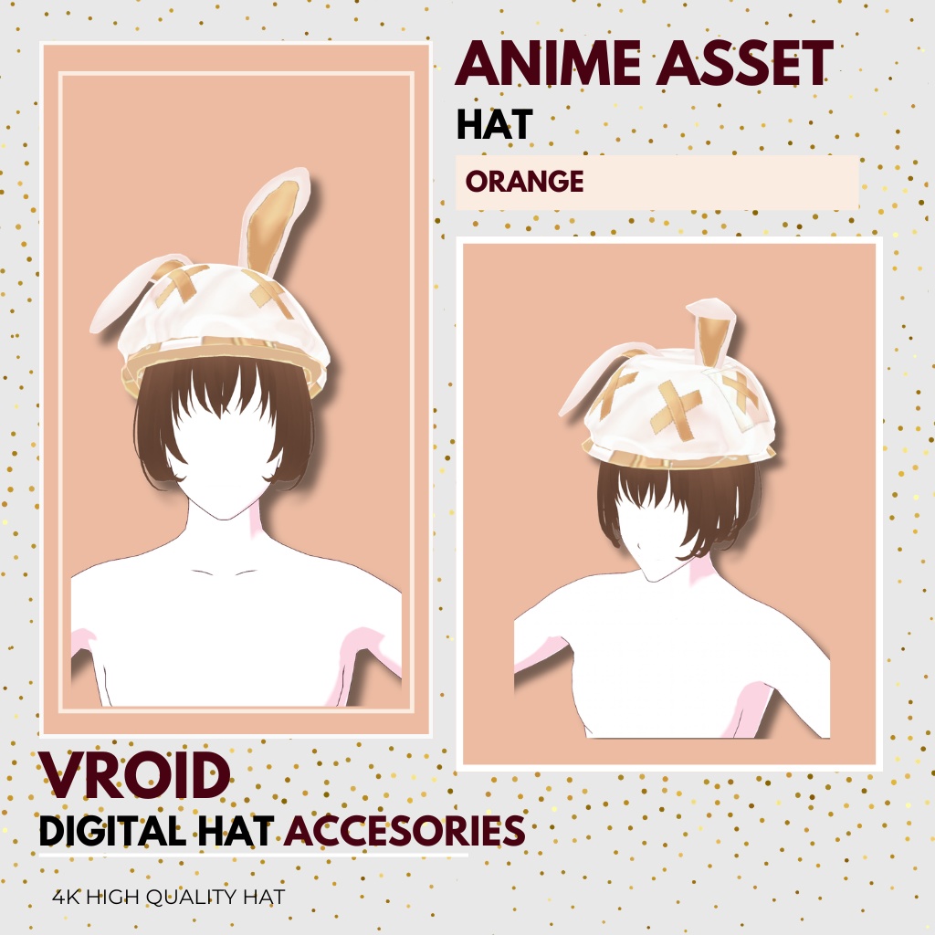 VRoid Hat Package – Bunny Style